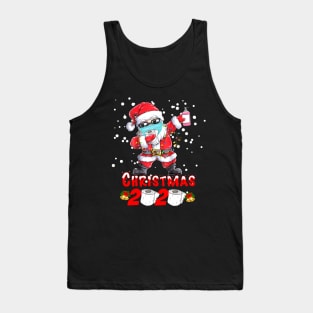 Christmas 2020 Toilet Paper Santa Claus Face Mask Quarantine Tank Top